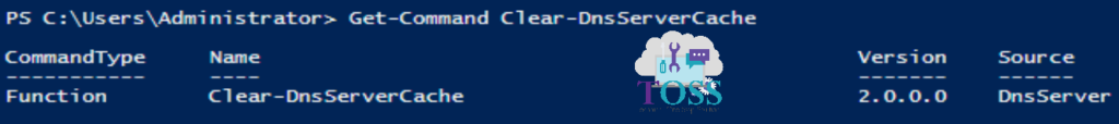 Get-Command Clear-DnsServerCache