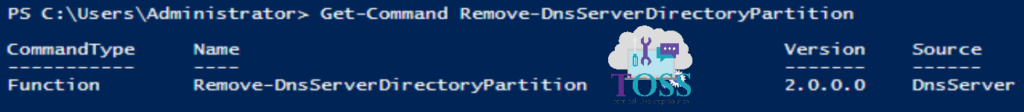Get-Command Remove-DnsServerDirectoryPartition