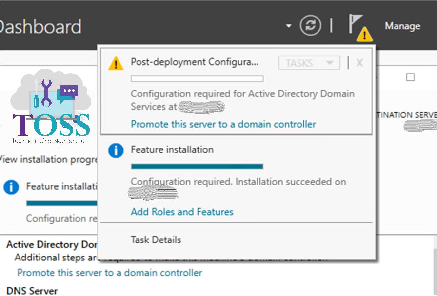 active directory post deployment configuration