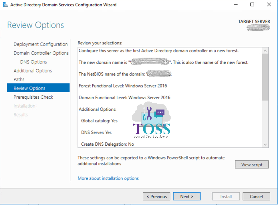 active directory domain services review options global catalog