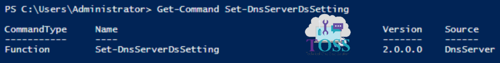 Get-Command Set-DnsServerDsSetting