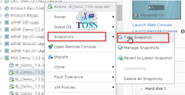 Vm snapshot virtual machine