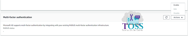 Directory service Multi factor authentication  enable